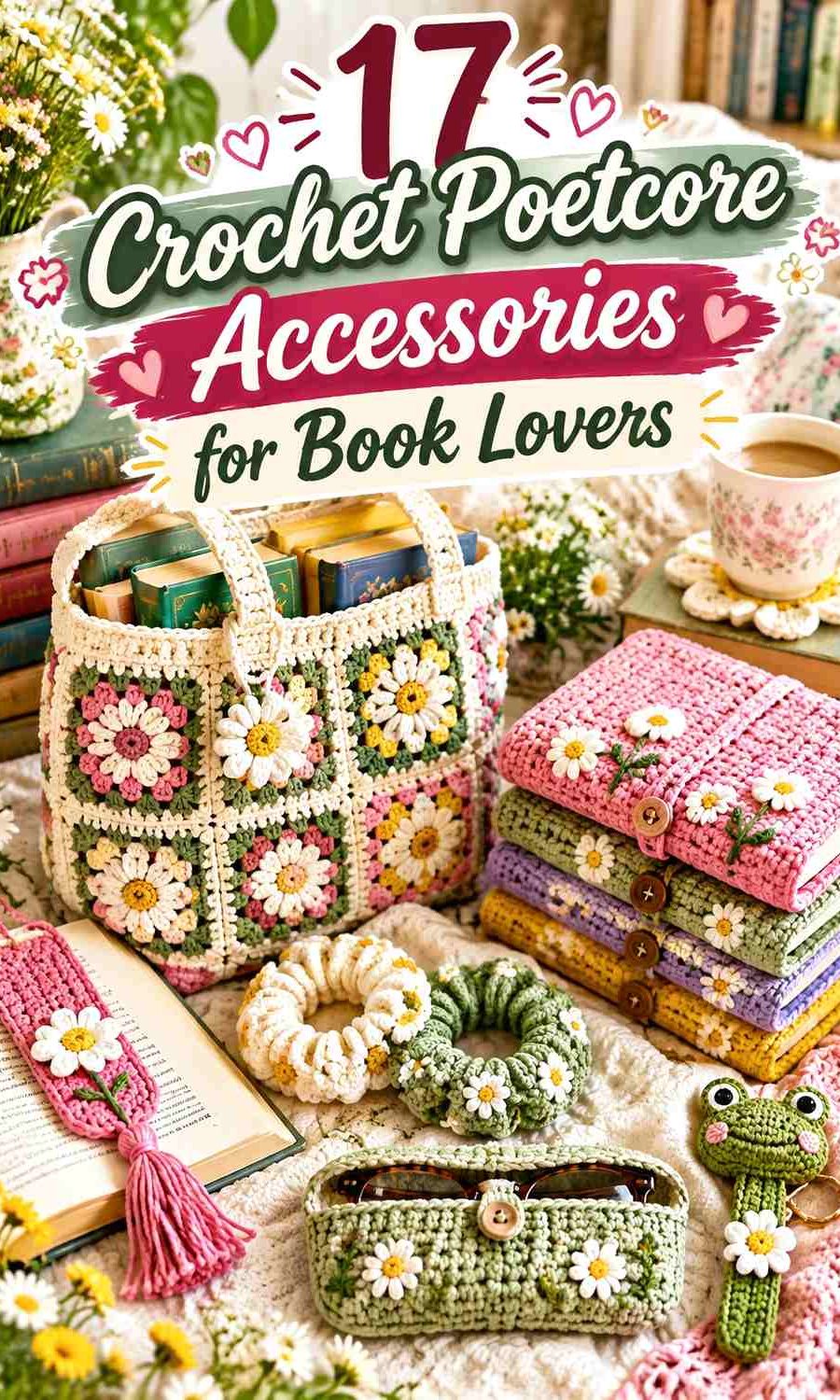 Crochet Poetcore Accessories for Book Lovers