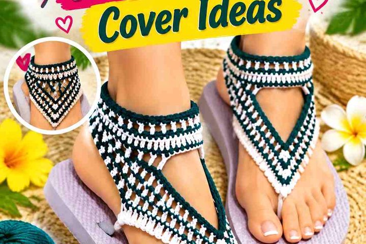 Mulberry Ink & Biscuit Crochet Heel Strap Cover Ideas
