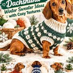 Crochet Dachshund Winter Sweater Ideas with Cozy Textures
