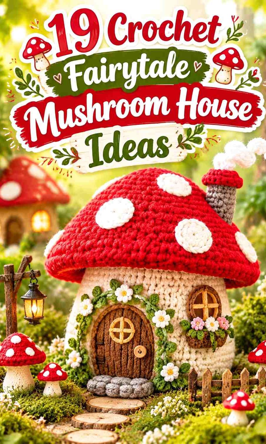 Crochet Fairytale Mushroom House Ideas with Enchanted Color Schemes