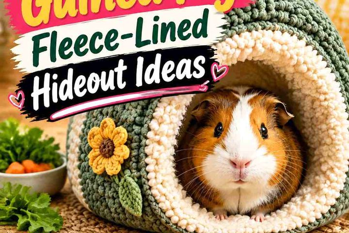 Crochet Guinea Pig Fleece-Lined Hideout Ideas