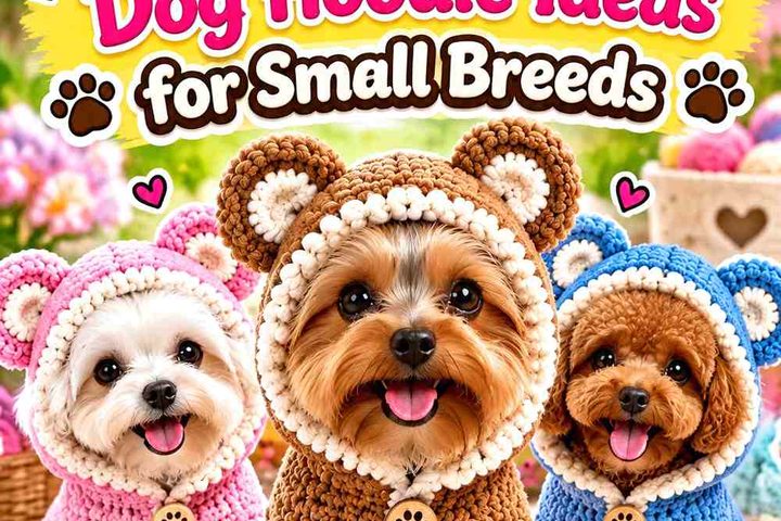 Crochet Teddy Bear Dog Hoodie Ideas for Small Breeds
