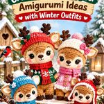 Crochet Woodland Deer Amigurumi Ideas with Cozy Winter Outfits
