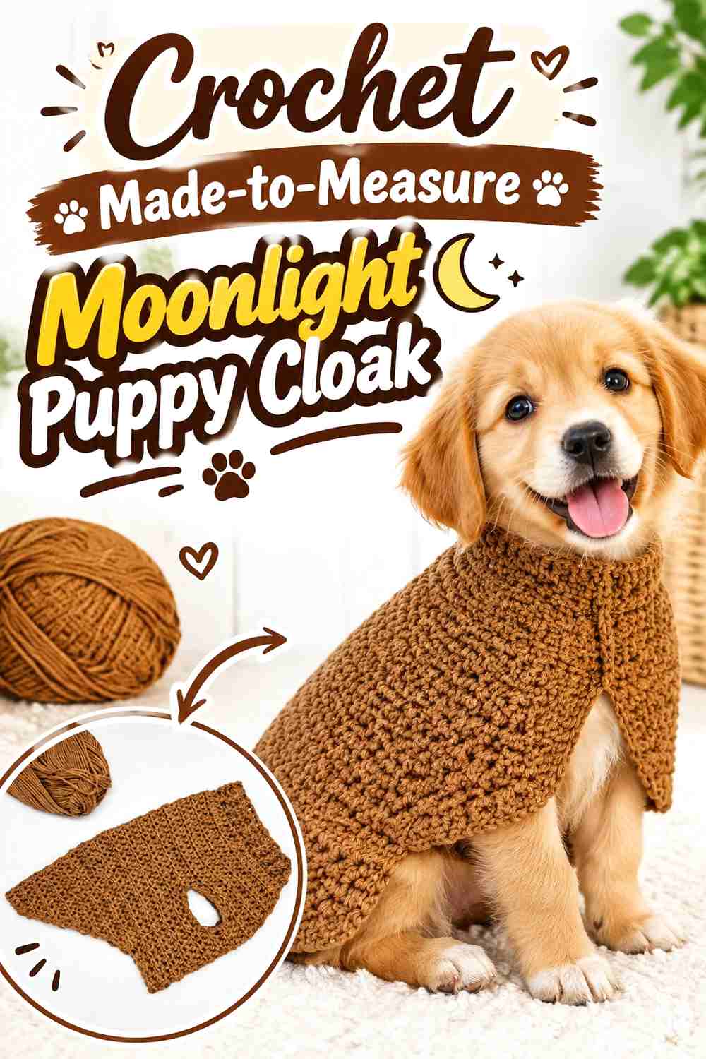 Crochet Made-to-Measure Moonlight Puppy Cloak